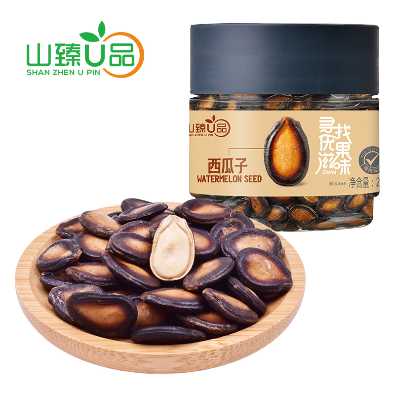 山臻U品 西瓜子208g 堅(jiān)果炒貨